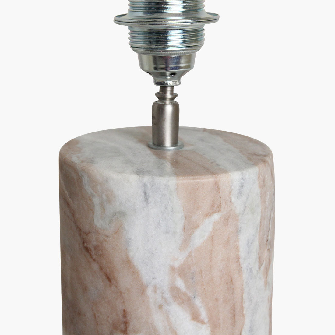 Base lampada Fantasy Marmo Marrone Rotonda Raw Materials
