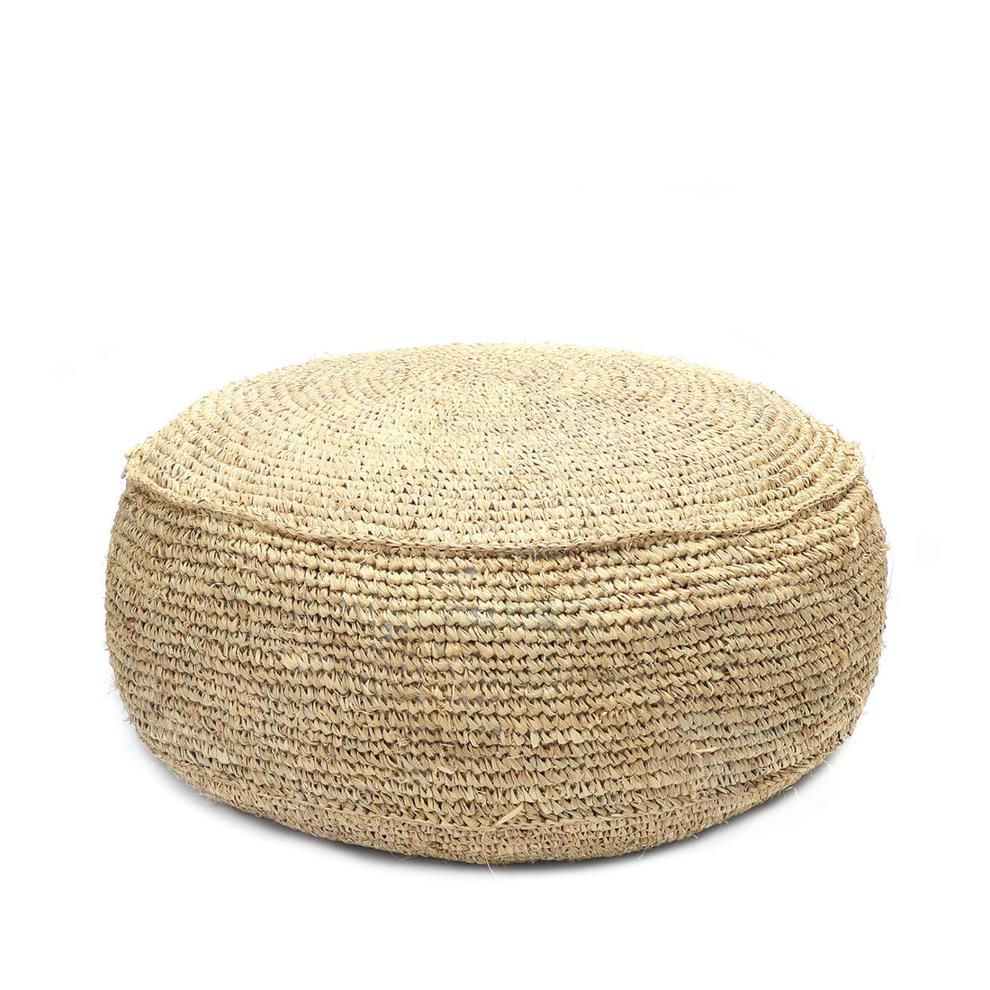 Pouf Raffia Flores - Naturale Bazar Bizar