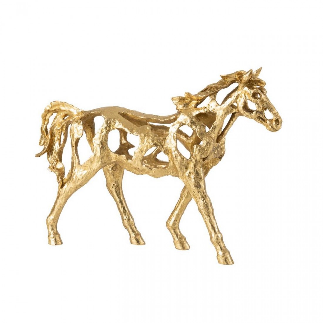 Cavallo Corrente Poliresina Color Oro Large J-Line