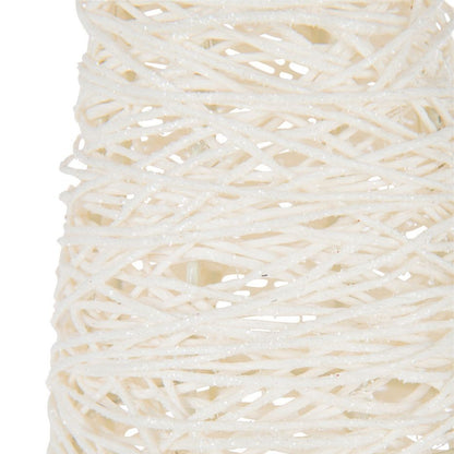 Albero di Natale su Base Metallo/Carta Bianco Set di 2 J-Line