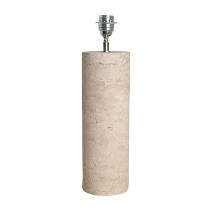 Base lampada in travertino rotonda Raw Materials