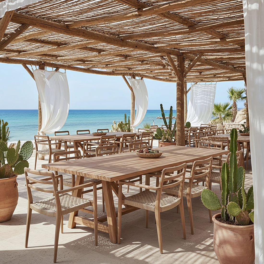 Tavolo da giardino Soleado 240cm Legno di teak FSC Riciclato Raw Materials