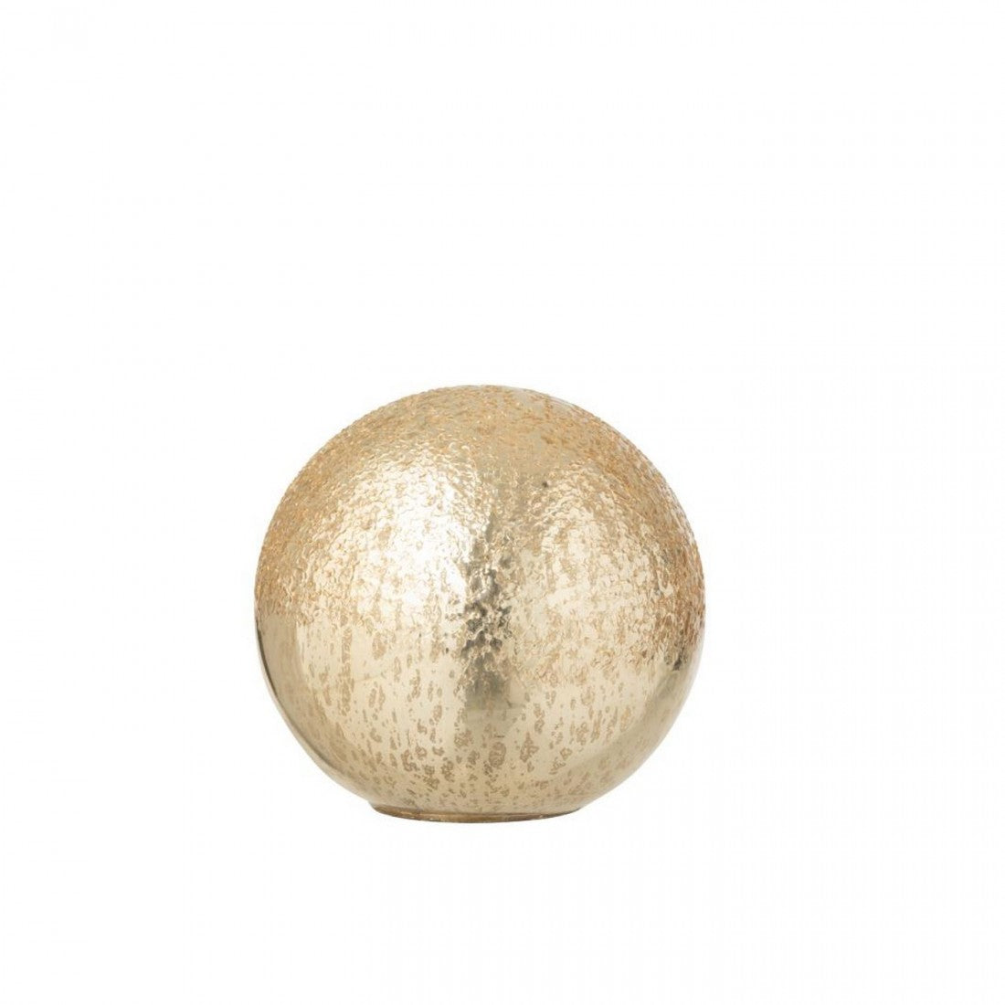 Sfera LED in vetro craquelé color oro, set da 2, J-Line