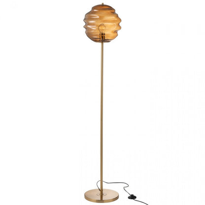 Lampada da terra in vetro marrone H156 cm J-Line