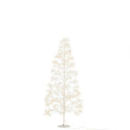 Albero di Natale 2700 LED Metallo Bianco Medio H210cm J-Line