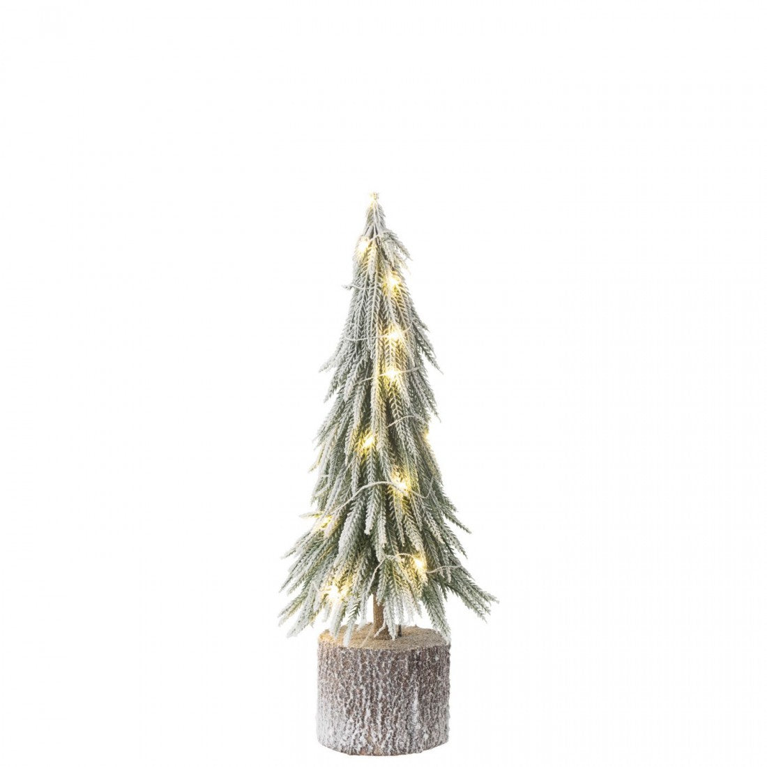 Albero di Natale A+Led Neve Artificiale Verde Medio H45cm J-Line