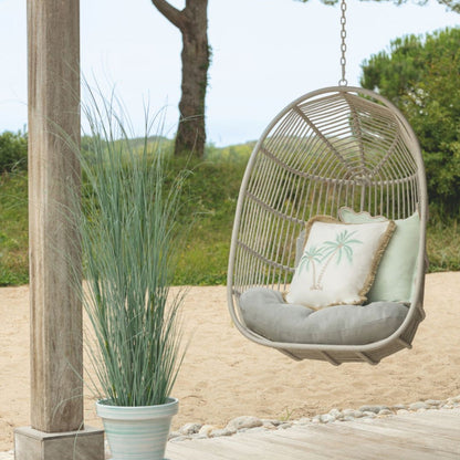 Sedia sospesa Egga Metallo/Corda Beige J-Line