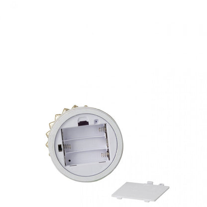 Albero di Natale in vetro girevole a LED color oro, set da 2, J-Line