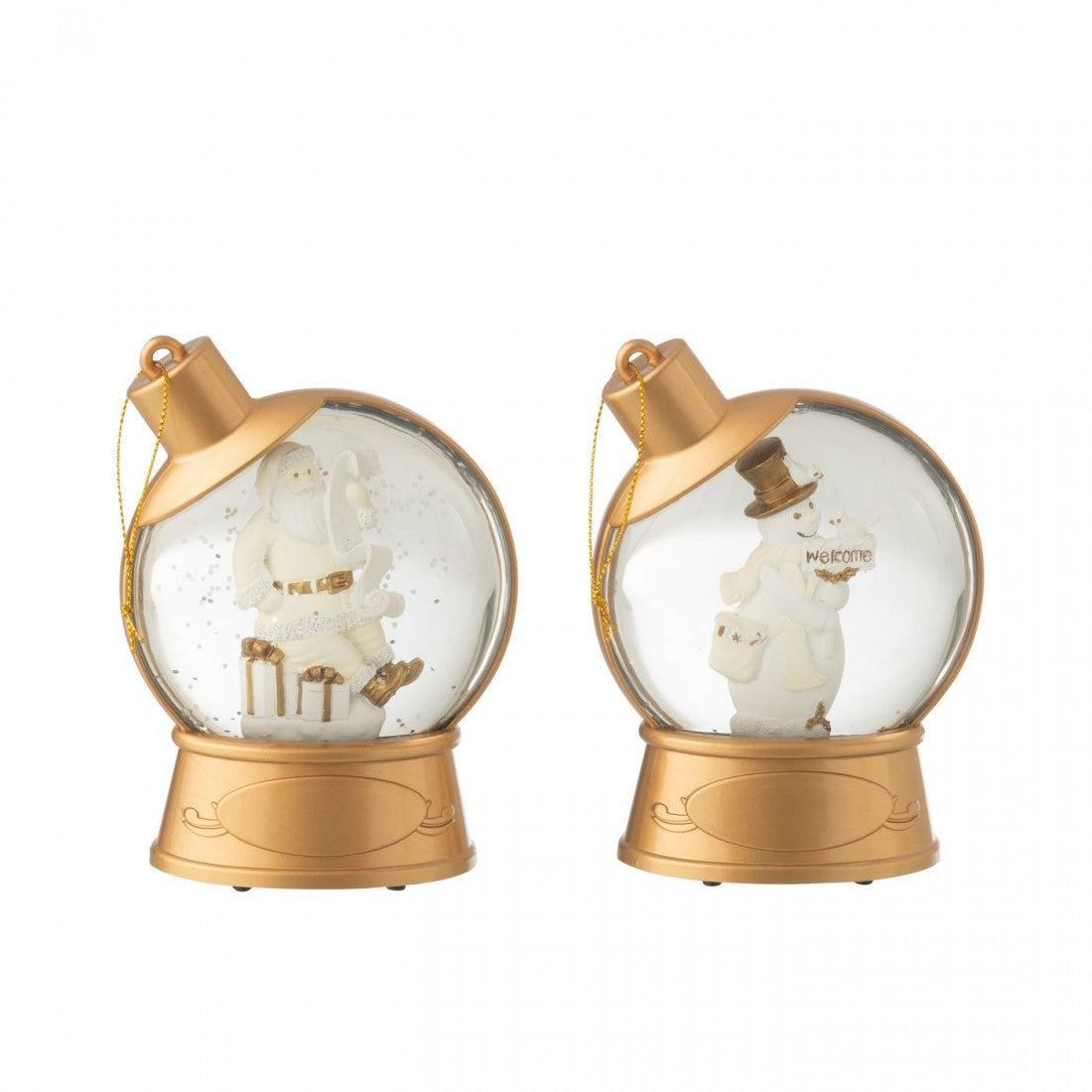 Set di 2 decorazioni da appendere a sfera d&