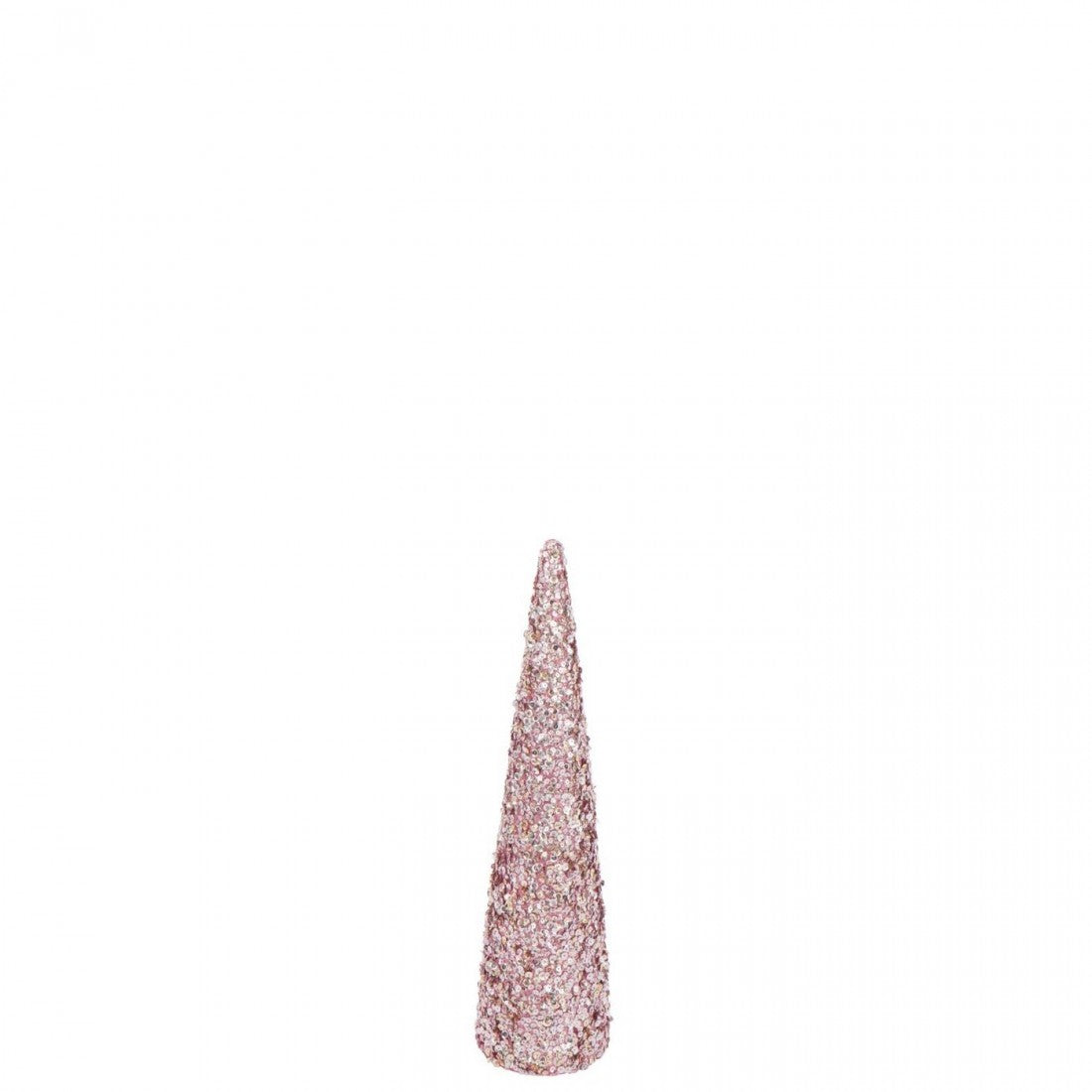 Cono di spugna con paillettes rosa chiaro medio H56 cm J-Line