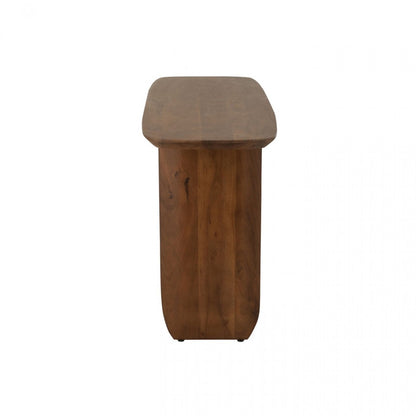 Consolle in legno di acacia marrone J-Line