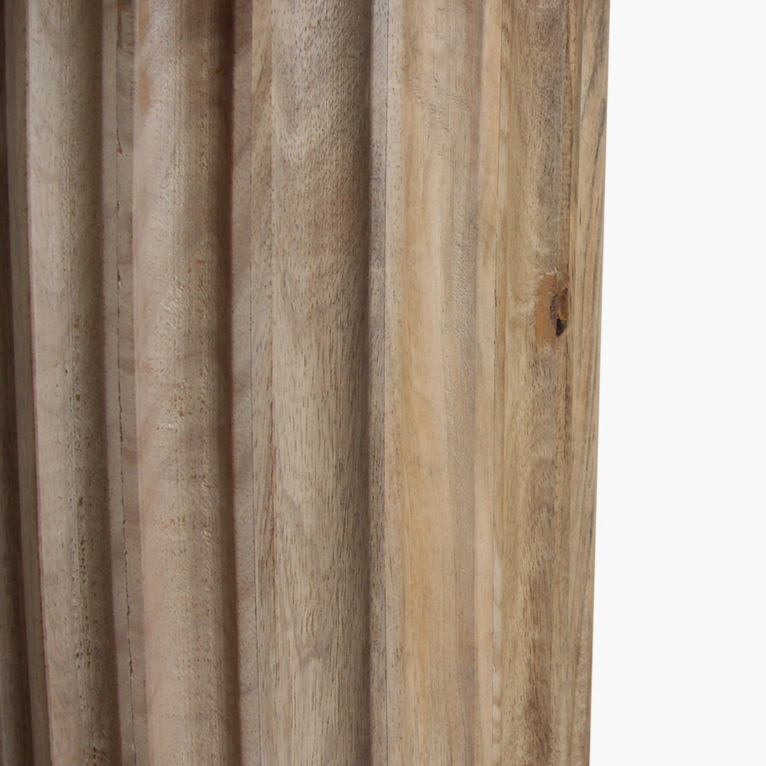 Tavolino Bullnose Scanalato Inverso Naturale Ø50cm Raw Materials