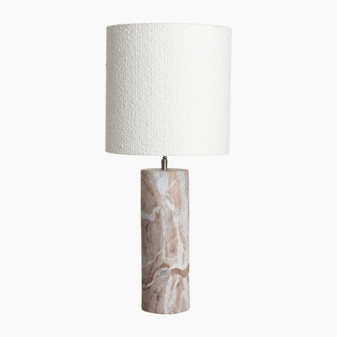 Base lampada Fantasy Marmo Marrone Rotonda Raw Materials