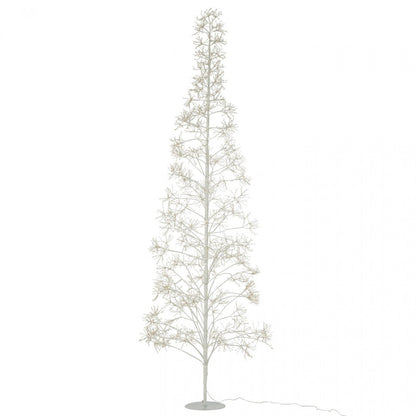 Albero di Natale 3000 LED Metallo Bianco Large H240cm J-Line