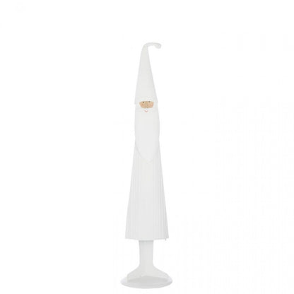 Set di 2 Babbi Natale Moderni in Metallo Bianco J-LIne