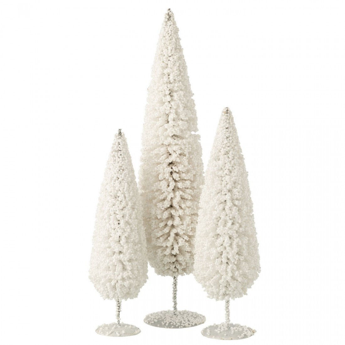 Set di 3 berretti bianchi con albero di Natale J-Line