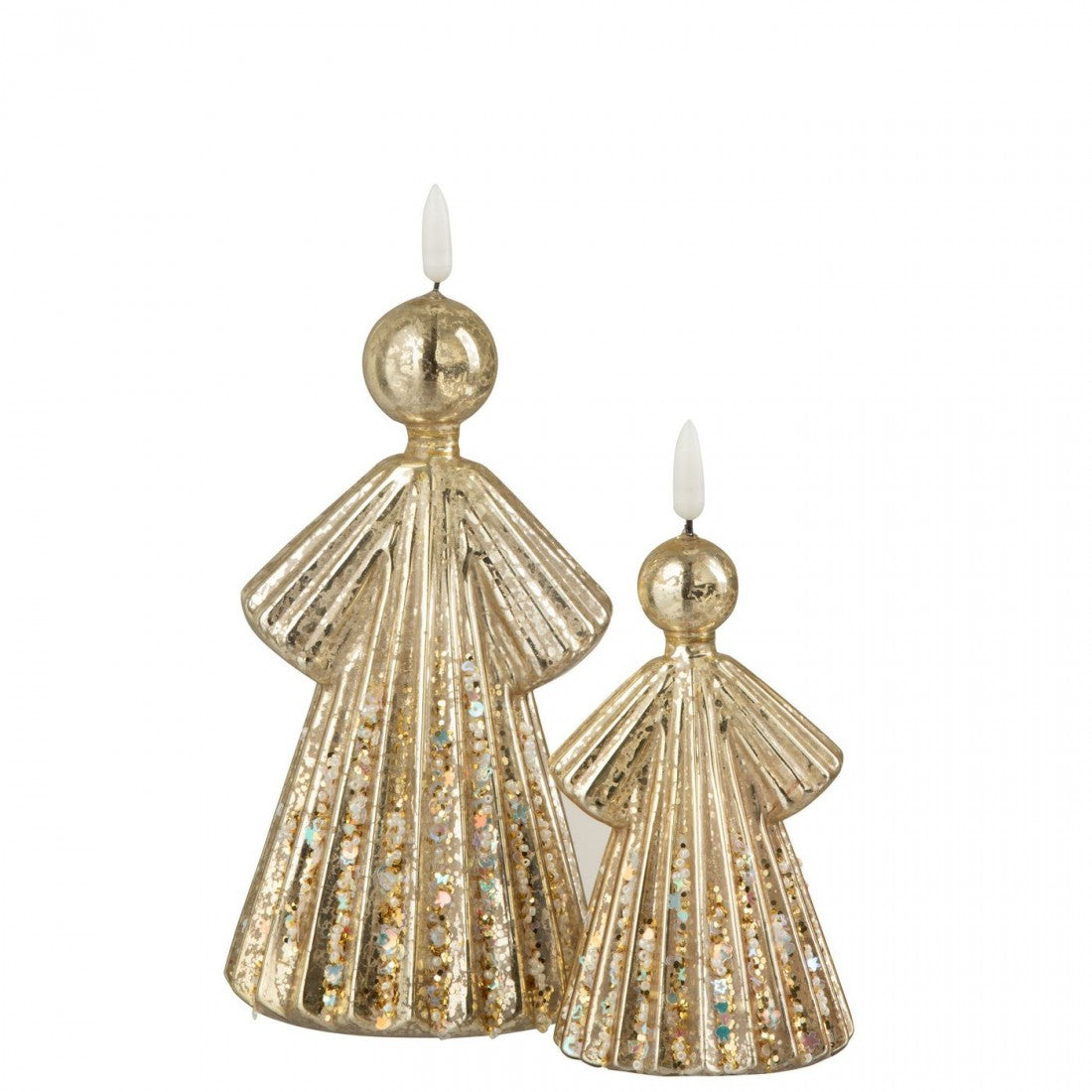 Set di 2 lampade a LED Angel in vetro color oro J-Line