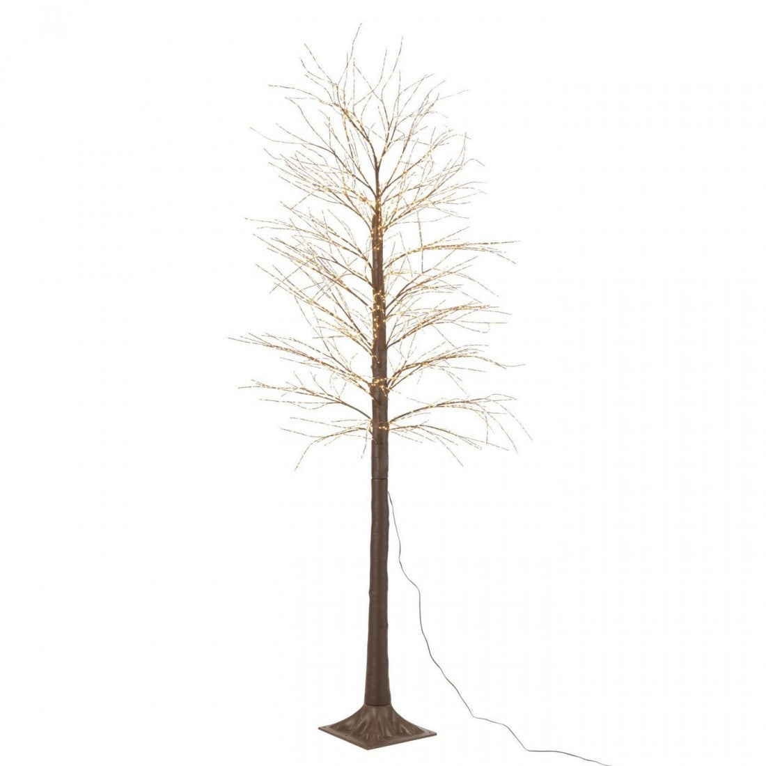 Albero di Natale 3000 LED Plastica Marrone Large H210cm J-Line