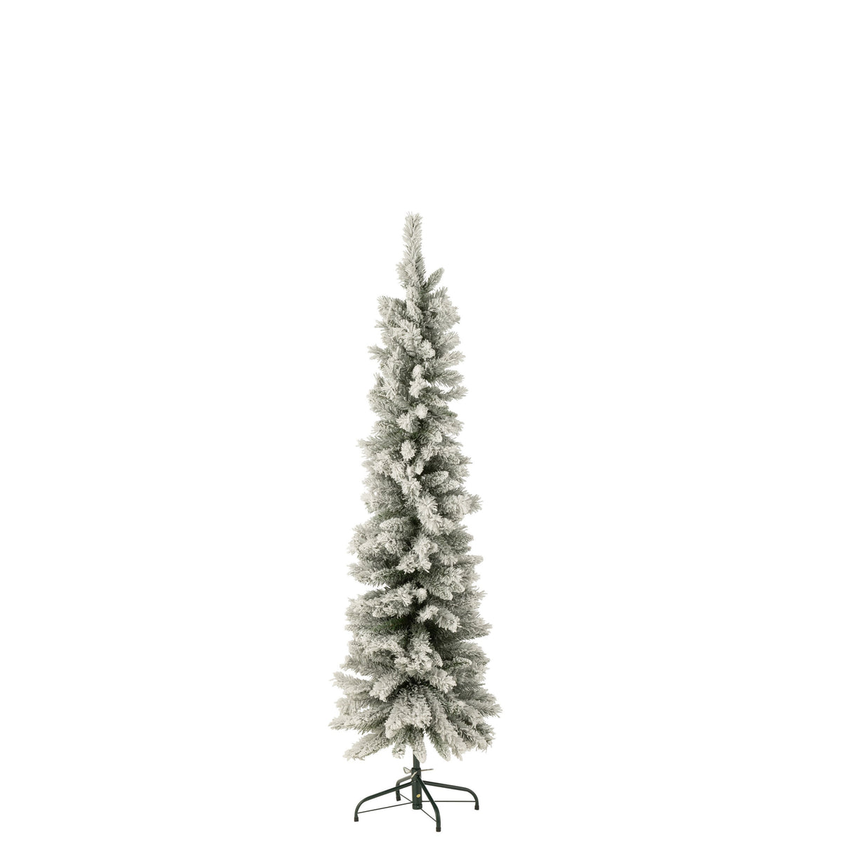 Albero di Natale Artificiale Modello Piccolo Innevato Verde Small H184cm J-Line