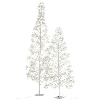 Albero di Natale 3000 LED Metallo Bianco Large H240cm J-Line