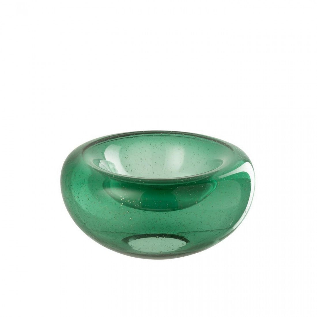 Ciotola decorativa Carol in vetro verde smeraldo, piccola