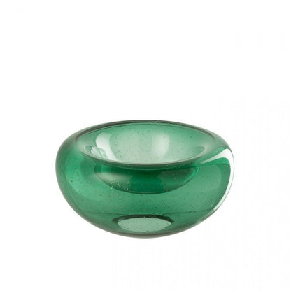 Ciotola decorativa Carol in vetro verde smeraldo, piccola