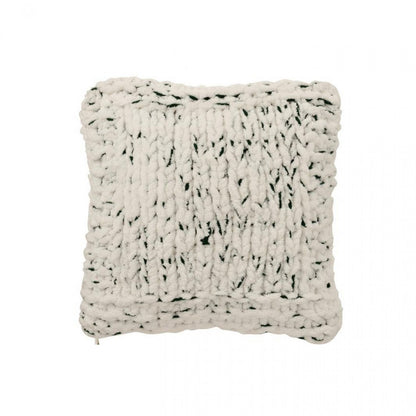 Cuscino in poliestere bianco/verde scuro J-Line