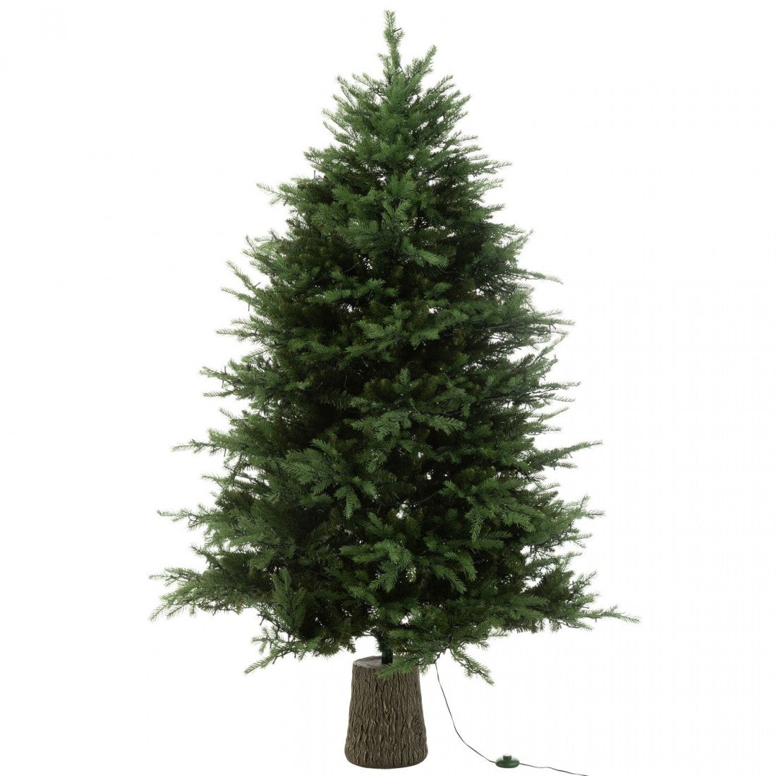 Albero di Natale 3000 Luci LED Plastica Verde H210cm J-Line