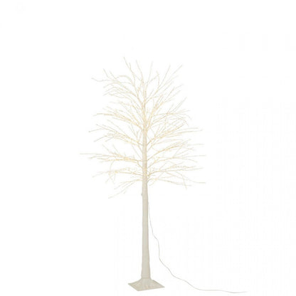 Albero di Natale 2000 LED Plastica Bianco Medio H180cm J-Line