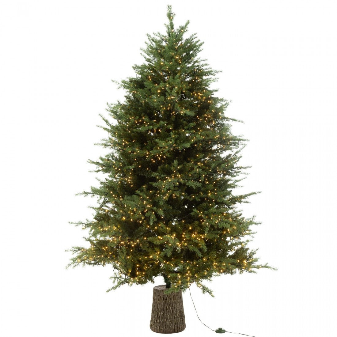 Albero di Natale 3000 Luci LED Plastica Verde H210cm J-Line