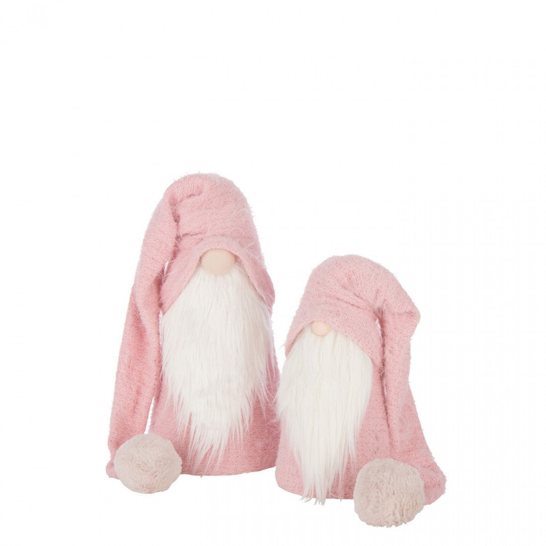 Babbo Natale Inverno Poliestere Rosa Chiaro/Bianco Large J-Line