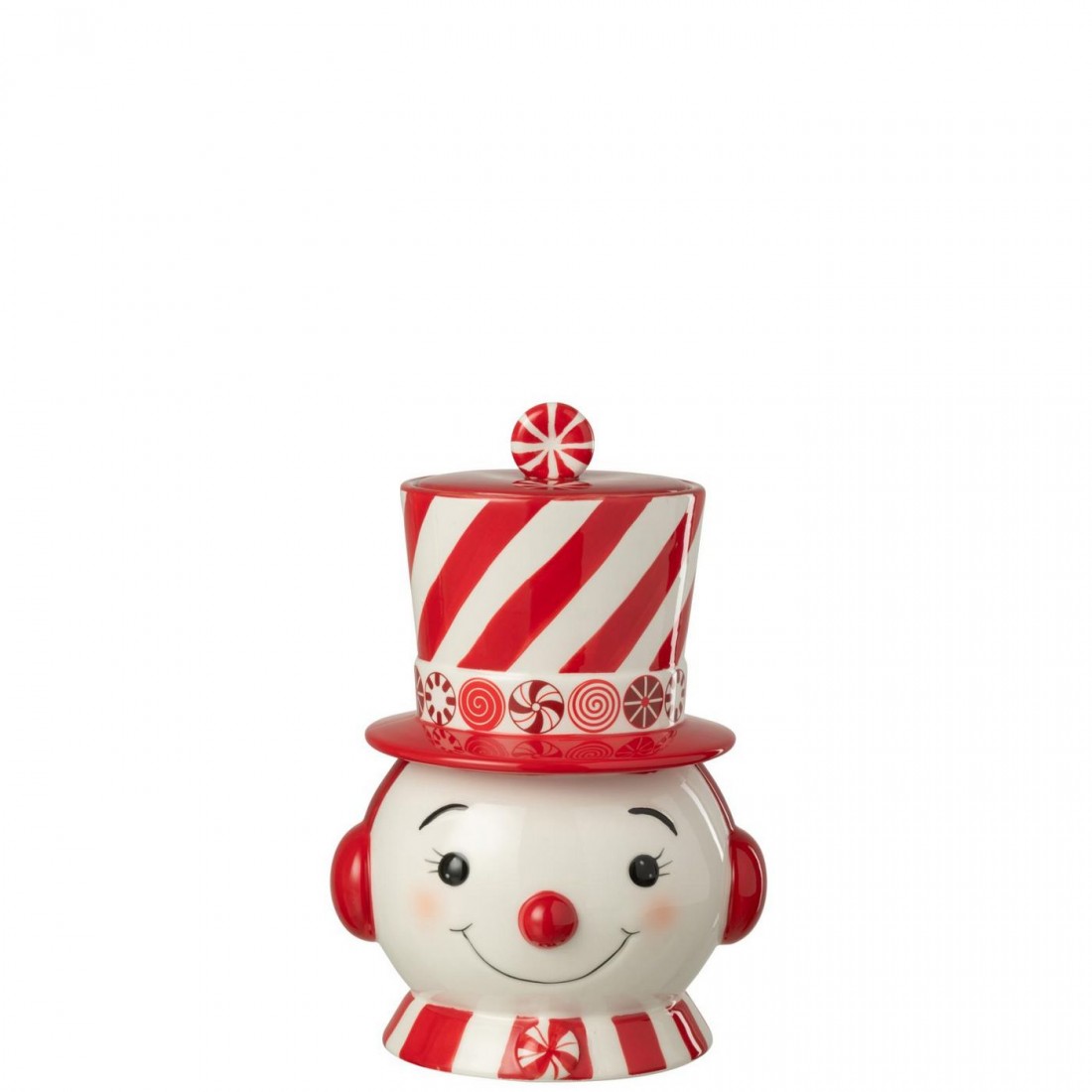 In esaurimento Pupazzo di neve decorativo + Cappello Dolomite Rosso natalizio/Bianco J-Line