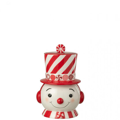 In esaurimento Pupazzo di neve decorativo + Cappello Dolomite Rosso natalizio/Bianco J-Line