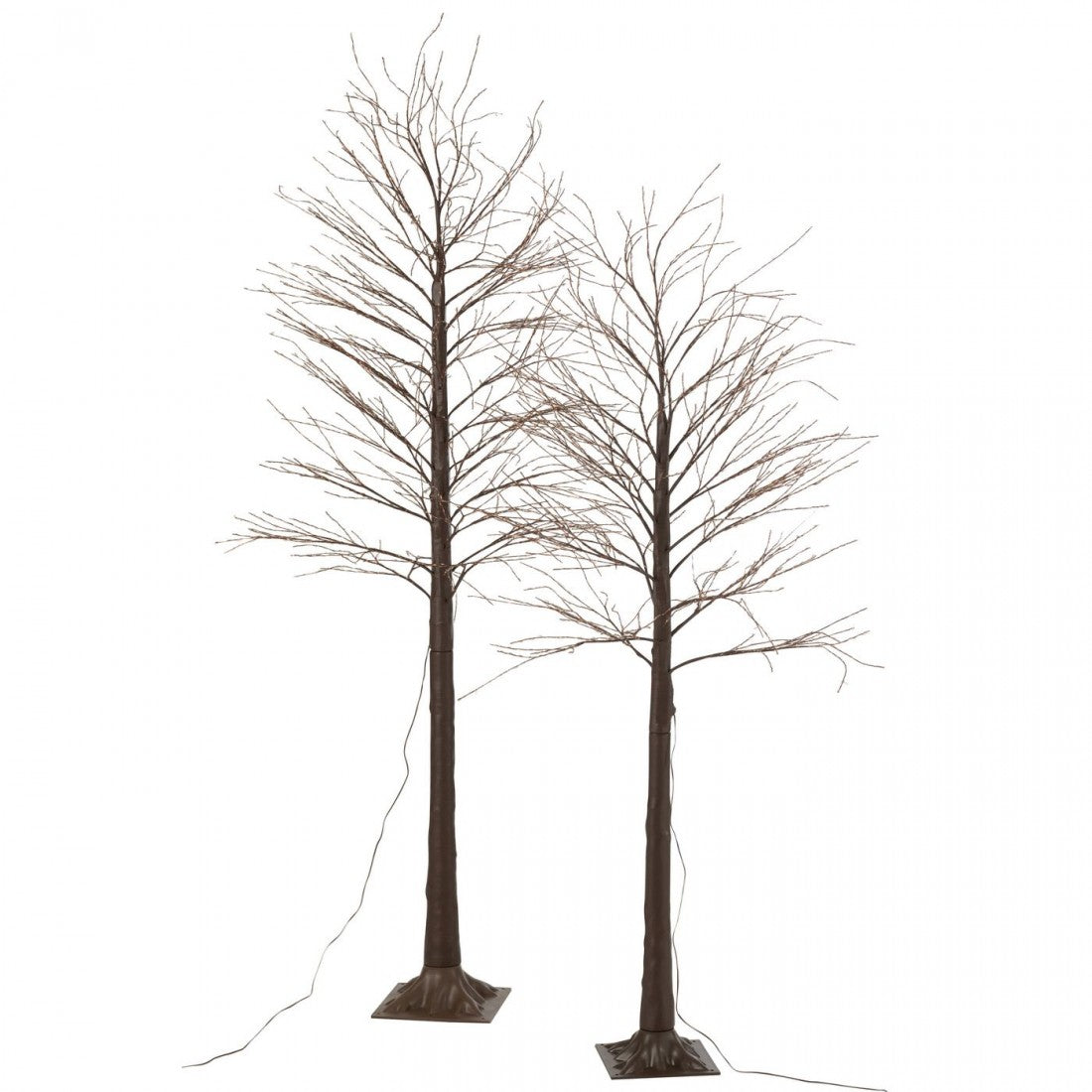 Albero 2000 LED Plastica Marrone Medio H180cm J-Line