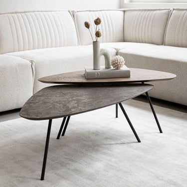 DTP Home Tavolino da salotto Scala Plectro Earth Set da 2