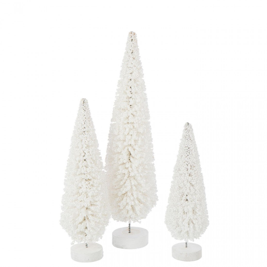 Set di 3 berretti bianchi con albero di Natale J-Line