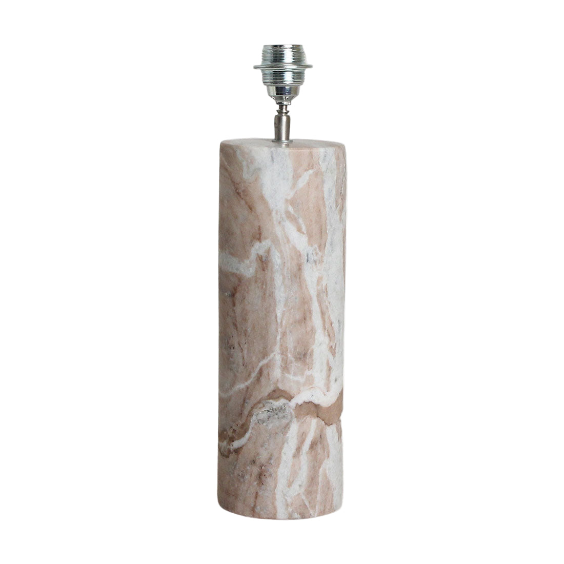 Base lampada Fantasy Marmo Marrone Rotonda Raw Materials