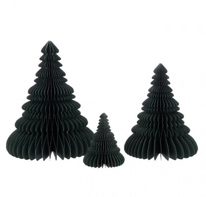 Albero di Natale Pieghevole in Carta Verde Set da 2 J-Line