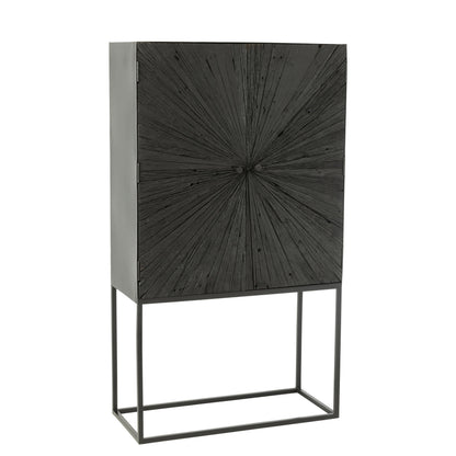 Mobiletto Shanil Legno/Ferro Nero J-Line
