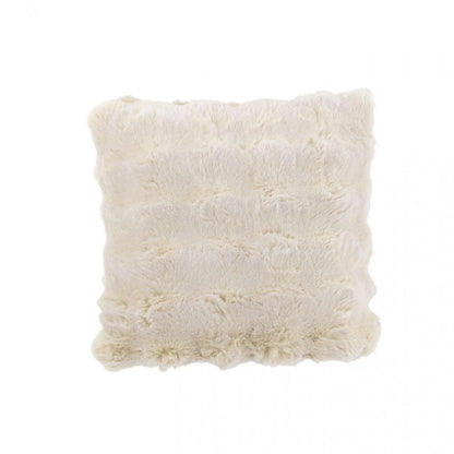 Cuscino Wave in poliestere color crema 45x45 cm J-Line