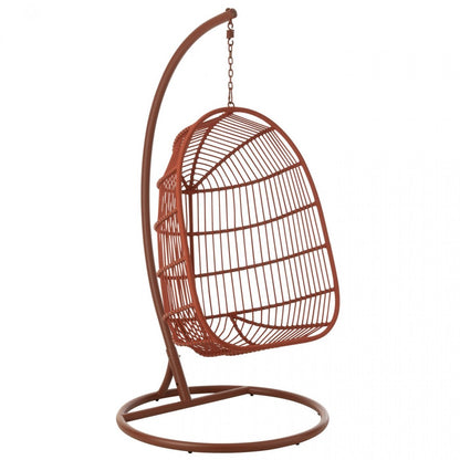 Sedia sospesa Egga Metallo/Corda Rossa J-Line