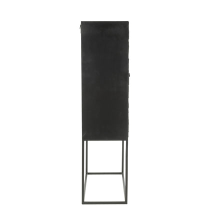 Mobiletto Shanil Legno/Ferro Nero J-Line