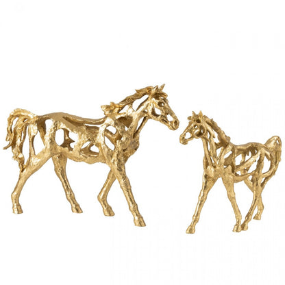 Cavallo Corrente Poliresina Color Oro Large J-Line