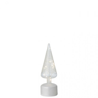 Set di 2 lampade a sospensione rotanti in vetro bianco/trasparente con LED J-Line