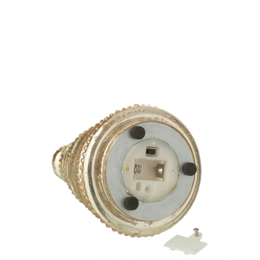 Lampada a sospensione Boom in vetro plissettato color oro, set da 3 - J-Line