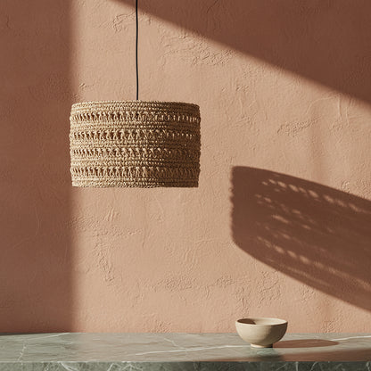 Herba Lampada a sospensione Naturale Media Ø40cm Materie prime