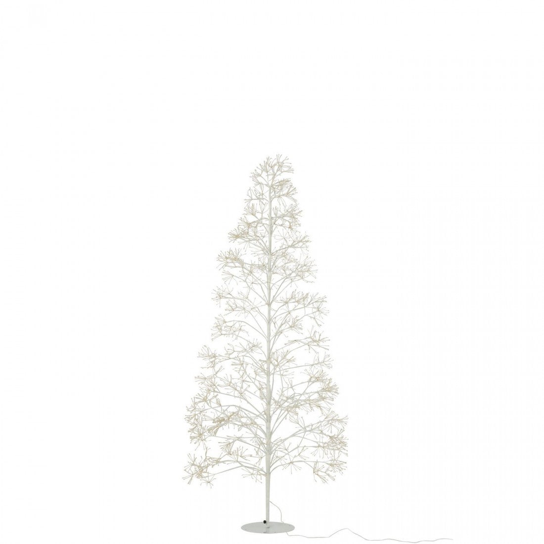 Albero di Natale 2700 LED Metallo Bianco Medio H210cm J-Line