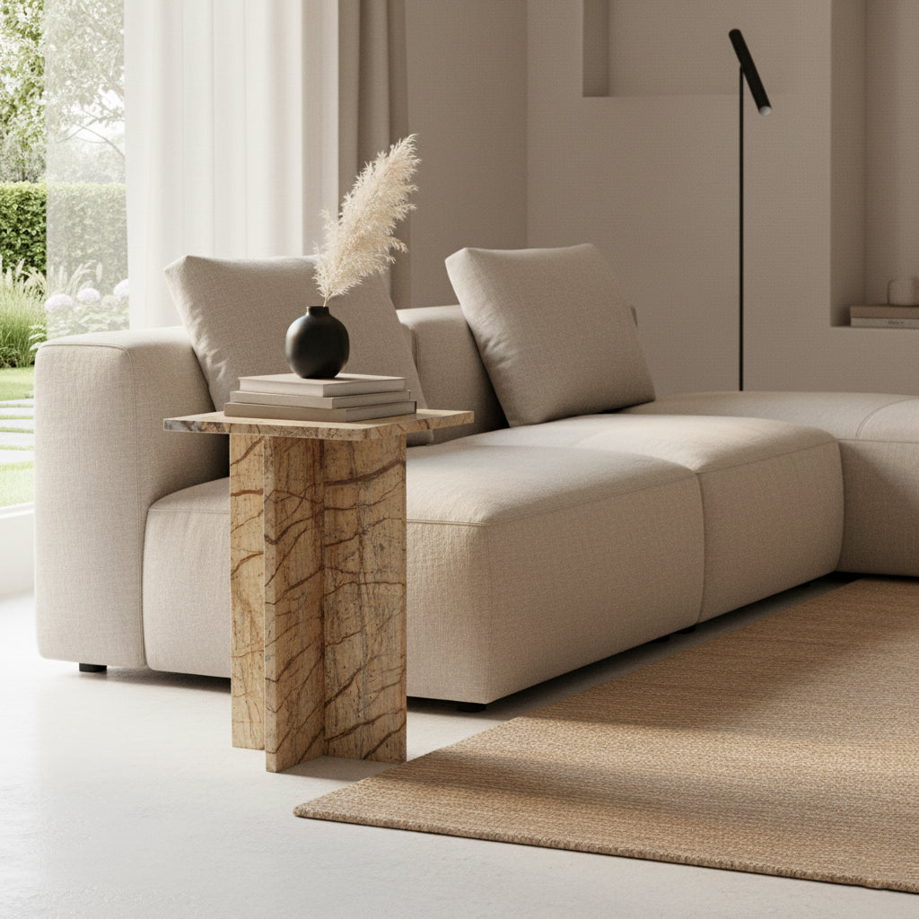 Tavolino Seoul Marmo Bizar Raw Materials