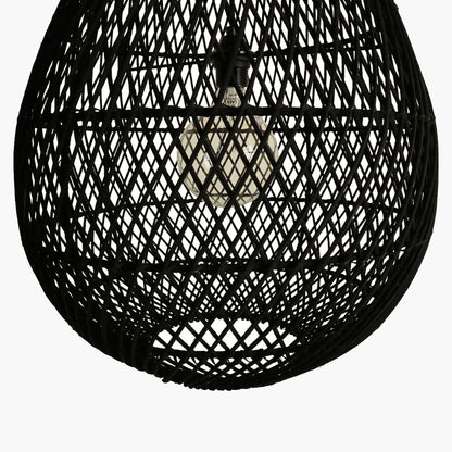 Lampada a sospensione Maze Goccia Nero Raw Materials