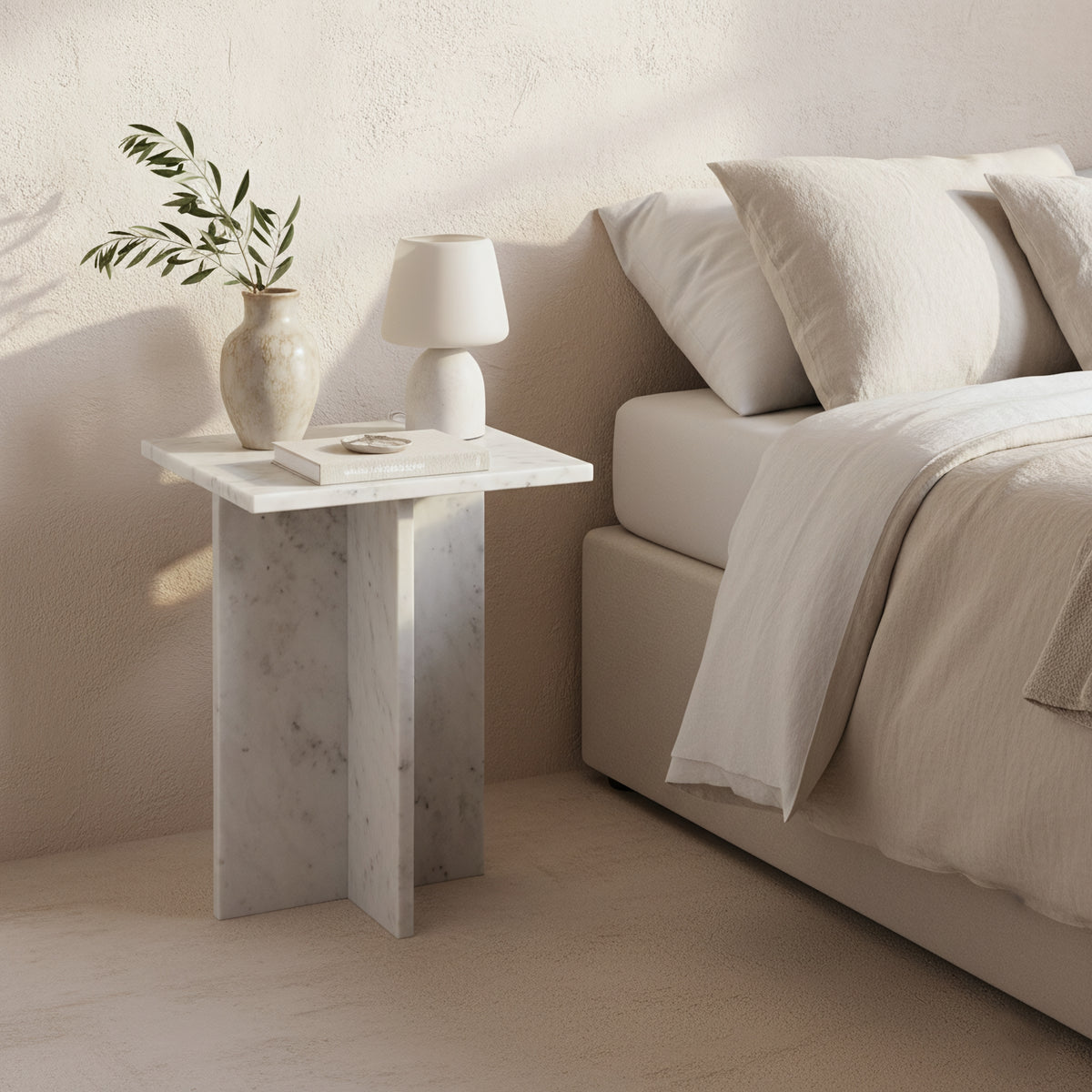 Tavolino Beijing Marmo Bianco Raw Materials